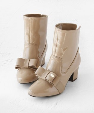 TOCCA 【晴雨兼用】STEP OF RIBBON 2WAY RAINBOOTS レインブーツ ベージュ系