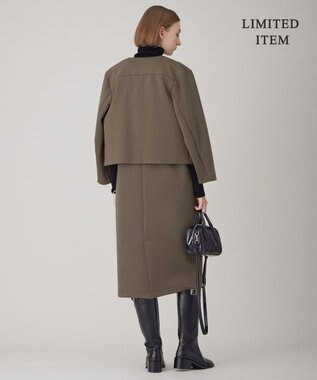 ICB L 【WEB限定・洗える】 コットンダンボール ブルゾン ブラウン系