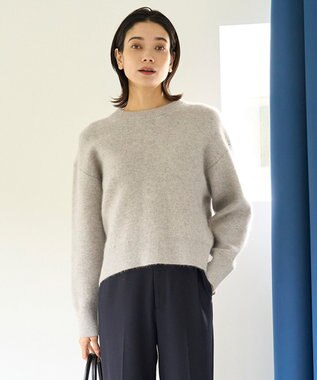 【WEB＆一部店舗限定】へアリースウェット クルーネックニット