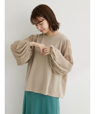 Green Parks マジョリカプリーツプルオーバー Beige