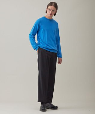 UNFILO MENS 【男女兼用】ライトウォームクルーネックニット セルリアン ブルー