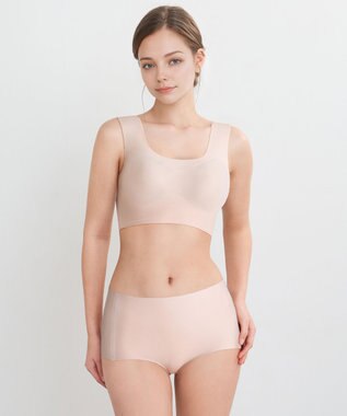 WACOAL 【GOCOCi ゴコチ】 ノンワイヤーブラ ベタつきにくく乾きやすい 通気性がよい 立体的なバストシルエット ブラトップ ハーフトップ レディース CGG571 /ワコール ベージュ