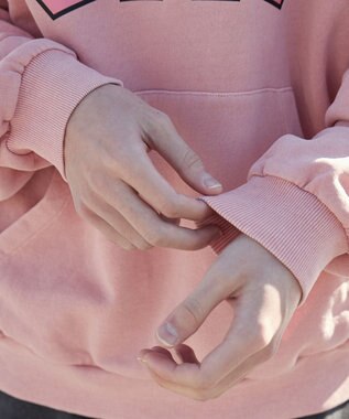 WEGO 【ユニセックス着用ITEM】ピグメントOMGプルパーカー ピンク