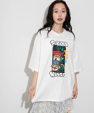 WEGO 【ユニセックス着用ITEM/MLサイズ展開】別注PIRAKOグラフィックT（S） ホワイト