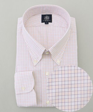 J.PRESS MEN 【KING SIZE】【PREMIUM PLEATS / 形態安定】スーピマコットンファンシーチェック ドレスシャツ / B.D.