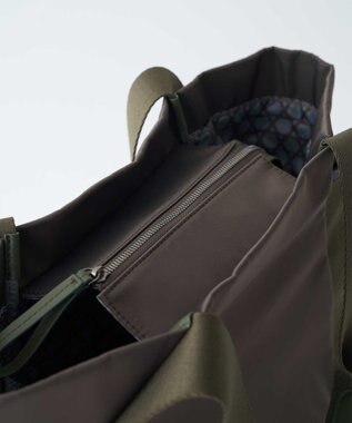 MIYABIYA LAQUOH【撥水加工】ミニマルナイロントート (M) カーキ