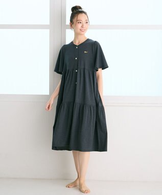 tsumori chisato SLEEP ツモリチサト ワンピース 5分袖 半袖 ルームウエア 綿混ベア天竺 ロング丈(ふくらはぎ付近) レディース UNT156 /ワコール