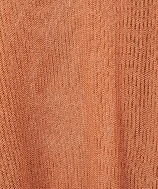 Green Parks 衿つきメッシュニットプルオーバー Orange