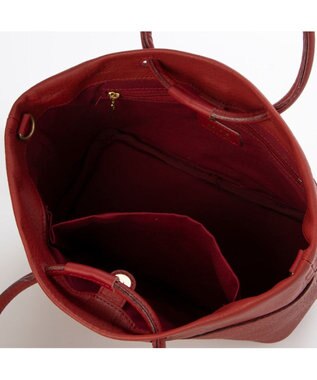 UNBILLION ペルケ perche / 姫路レザー丸手ハンドル2wayショルダー レッド