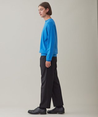 UNFILO MENS 【男女兼用】ライトウォームクルーネックニット セルリアン ブルー