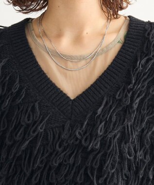 Green Parks ループニットベスト Black