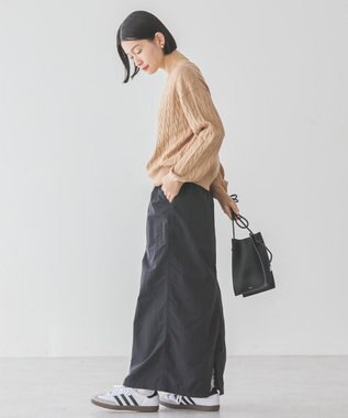 AMERICAN HOLIC バイパチケーブルニットプルオーバー Mocha