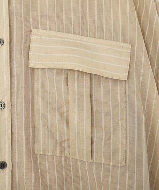 YECCA VECCA 【2点SET】ミリタリーシアーシャツセットキャミワンピース Beige