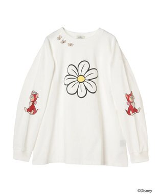 earth music&ecology Ｄｉｓｎｅｙ／袖ダイナロンＴ White