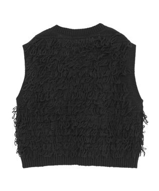 Green Parks ループニットベスト Black