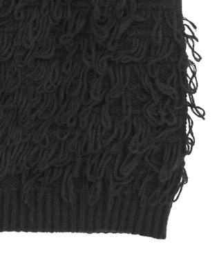 Green Parks ループニットベスト Black