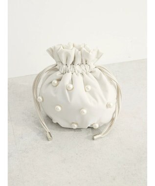 Green Parks ・ＫＯＳＳＯＲＥＣＯ　パール巾着ショルダー Ivory