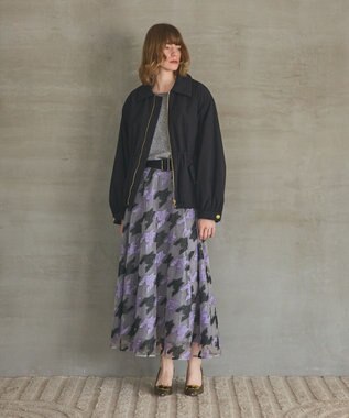 GRACE CONTINENTAL ナイロンパディングブルゾン