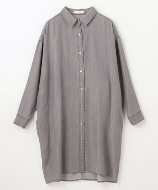 ANY 【手洗い可能】ウォッシャブルデニムシャツ グレー