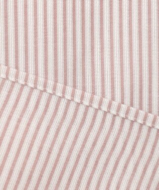 J.PRESS LADIES L 【洗える】ドビー強撚ストライプ コクーンシルエット ブラウス ピンク系1