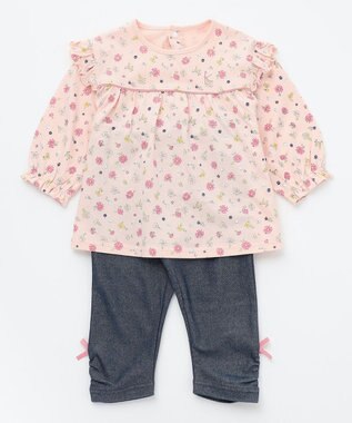 組曲 KIDS 【80-90㎝】デイジー セットアップ ピンク系5