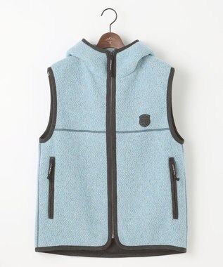 JOSEPH ABBOUD MOUNTAIN 【軽量/ソフト/サスティナブル/男女兼用/ライナードッキング対応】 リサイクルウールボア ベスト サックスブルー系