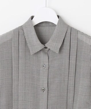 自由区 【SHIHOさん着用】TWハイツイストビエラタックディテール ブラウス グレンチェック