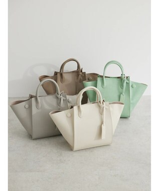 Green Parks ・ｃａｃｈｅ　ｃａｃｈｅ　サイドボタン２ＷＡＹトート Ivory