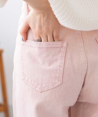 WEGO ウォッシュドカラーストレートパンツ ライトピンク