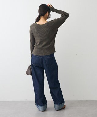 CRAFT STANDARD BOUTIQUE ヘンリーネック袖フレアプルオーバー Gray