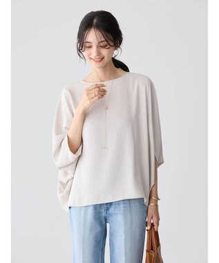 AMERICAN HOLIC イージーケア＋接触冷感　ドルマンブラウス Gray Beige