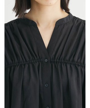 Green Parks シャーリングボリュームスキッパーチュニック Black