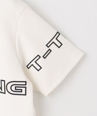 23区GOLF 【MEN/キングサイズ】【UVカット・吸水速乾】グラフィック モックネックシャツ ホワイト系