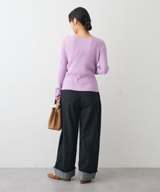 CRAFT STANDARD BOUTIQUE ヘンリーネック袖フレアプルオーバー Off White