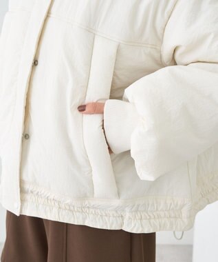 earth music&ecology モンスターコート Ivory