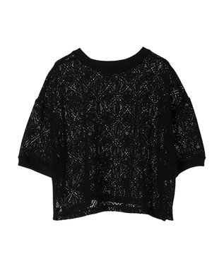 earth music&ecology レースプルオーバー Black