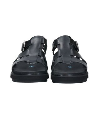 INTER-CHAUSSURES 【BUSSOLA】軽量ソールグルカサンダル ブラック