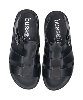 INTER-CHAUSSURES 【BUSSOLA】軽量ソールグルカサンダル ブラック