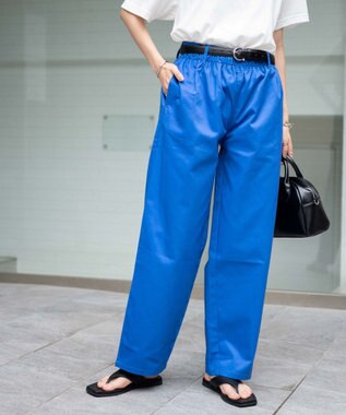 WEGO 【ユニセックス着用ITEM/ウエストゴム/手洗い可】シェフパンツ ブルー