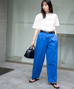 WEGO 【ユニセックス着用ITEM/ウエストゴム/手洗い可】シェフパンツ ブルー