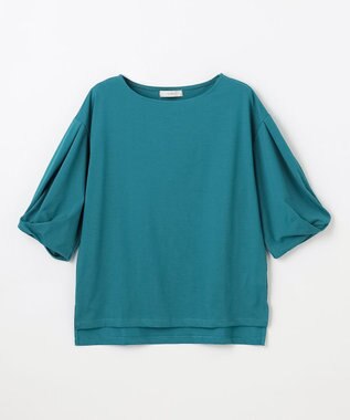 ANY タックスリーブカットソー ターコイズ