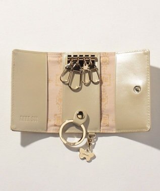 ANNA SUI ローズハート キーケース ベージュ