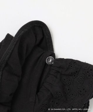 ANY KIDS 【サンリオキャラクターズ×any FAM】オン・オフショルダーチュールワンピース ブラック×クロミ