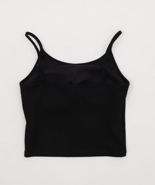 WEGO 【カップ付きインナー】グラフィックプリントカップインキャミ ブラック