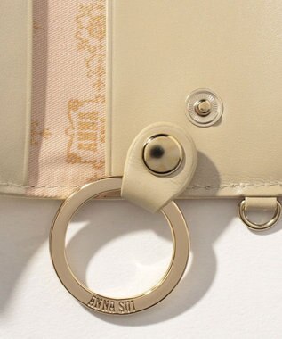 ANNA SUI ローズハート キーケース ベージュ