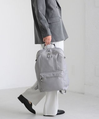 ACE BAGS & LUGGAGE 【雑誌掲載】W&.Day/Night ポッケス スリムリュック A4サイズ 14.0インチPC収納 15277 ダブルアンドデイナイト マザーズバッグ ライトグレー