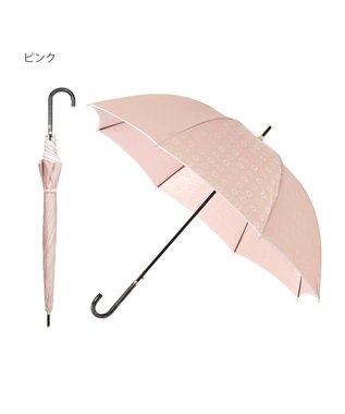 MOONBAT LANVIN en Bleu 長傘 ジャカード×パイピング ピンク