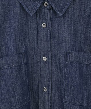 AMERICAN HOLIC Ｗポケットデニムショートシャツ One Wash