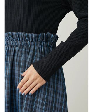 Green Parks ・ＥＬＥＮＣＡＲＥ　ＤＵＥ　チェックキリカエワンピース Blue