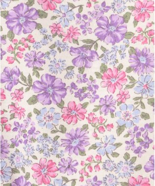 ANY KIDS カットソー サマー ワンピース オフホワイト×花柄